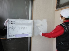 施工中 3｜傷んでいた箇所もすっかり良くなりました♪　外壁塗装工事　座間市