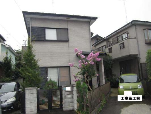 施工前（Before） 1｜外壁塗装で色分けすることで、外観を一新　海老名市