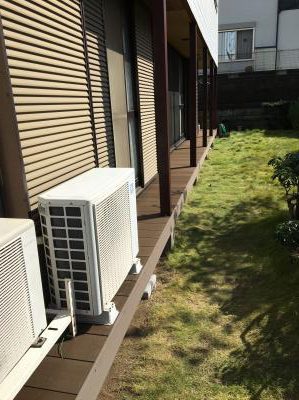 新しくなった濡縁