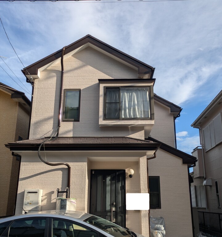 屋根・外壁塗装工事　安心してお任せできました。　海老名市Ｋ様邸