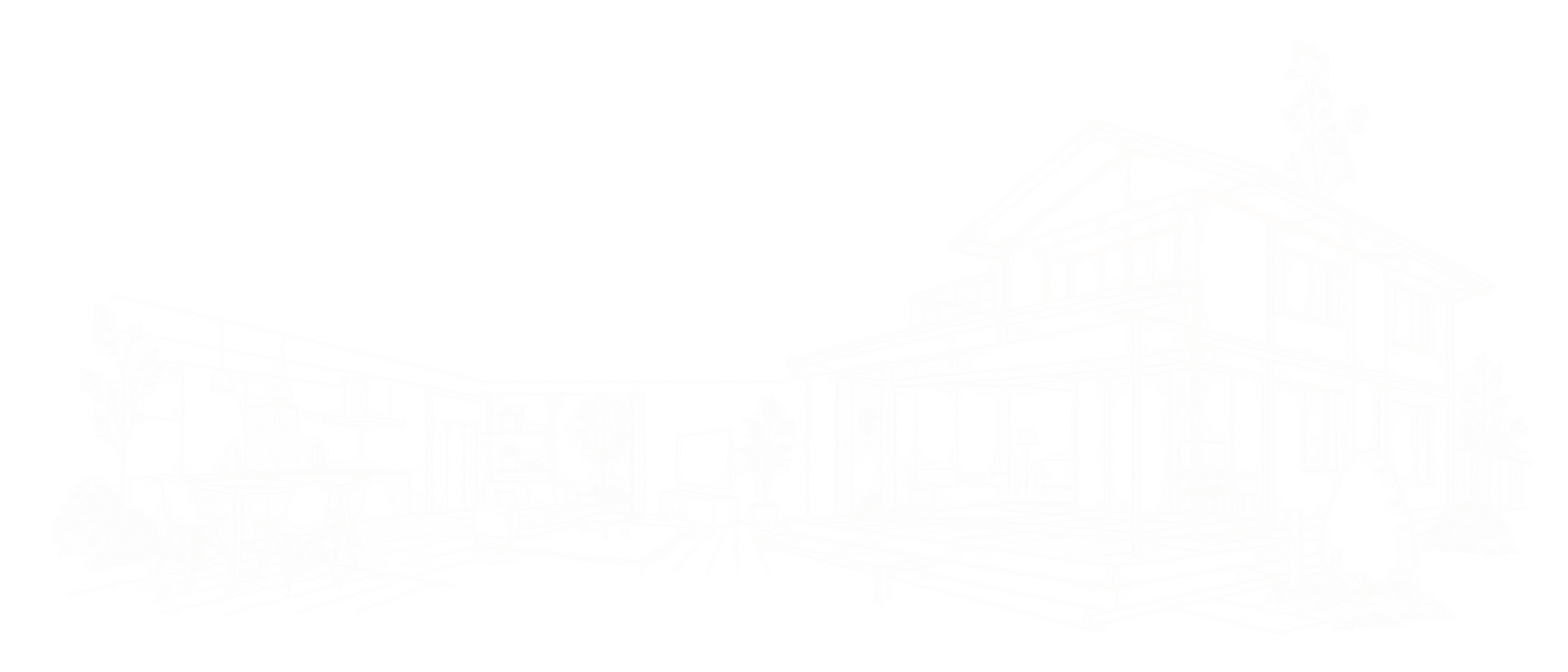 住宅の線画イラスト