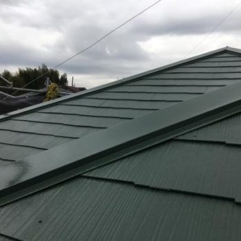棟補修工事後に塗装した屋根